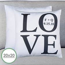 Love Personalized Large Pillow Cushion Cover 20
