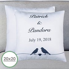Wedding Couple Personalized Large Pillow Cushion Cover 20