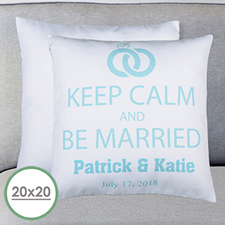 Keep Clam & Marry Personalized Large Pillow Cushion Cover 20