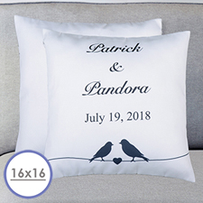 Wedding Couple Personalized Pillow Cushion Cover 16