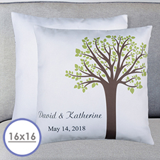 Family Tree Personalized Pillow Cushion Cover 16