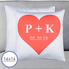 Heart Personalized Pillow Cushion Cover 16