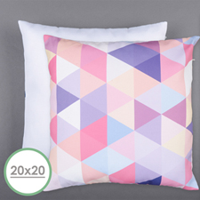 20 X 20 All Over Print Pillow (White Back) Cushion (No Insert) 