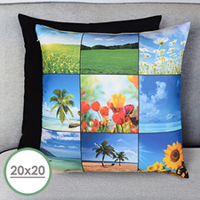 Nine Collage Personalized Large Pillow Cushion Cover 20