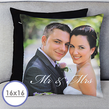 Mr. And Mrs. Personalized Pillow Cushion Cover 16