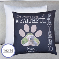 Faithful Friend Personalized Pillow Cushion Cover 16