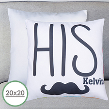 His Personalized Large Pillow Cushion Cover 20