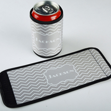 Color Chevron Personalized Can And Bottle Wrap