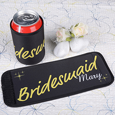 Lemon Bridesmaid Personalized Can And Bottle Wrap