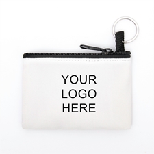 Personalized Business Promotional Coin Purse W/Keyring 3.5 X 5 Inch