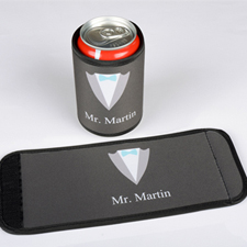 Groom Personalized Can And Bottle Wrap