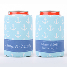 Ocean Anchor Personalized Can Cooler