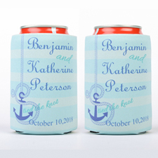 Tied The Knot Personalized Can Cooler