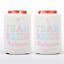 Team Bride Personalized Can Cooler