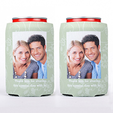 Floral Photo Can Cooler