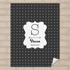 Dots Personalized Name Poster Print Small 8.5