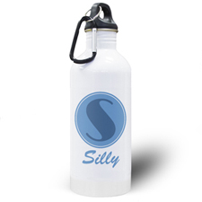 Personalized Name Blue Water Bottle