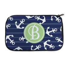Navy Anchor Personalized Neoprene Cosmetic Bag