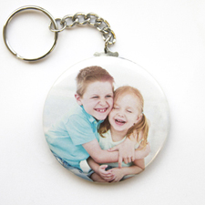 Photo Gallery Personalized Button Keychain