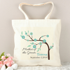 Mother of the Groom Bloom Personalized Tote Bag
