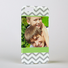 Lime Grey Chevron Personalized iPhone 6 Case