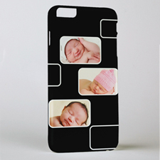 Black Three Collage Photo iPhone 6+ Case