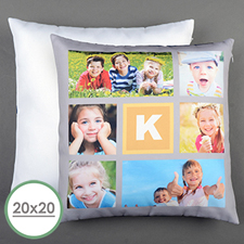 Lemon Collage Personalized Large Pillow Cushion Cover 20