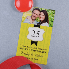 Lime Anniversary Plate Personalized Photo Magnet