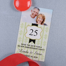 Saige Anniversary Plate Personalized Photo Magnet