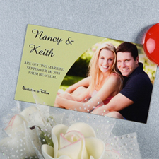 Create And Print Sage Simple Personalized Photo Magnet 2x3.5 Card Size