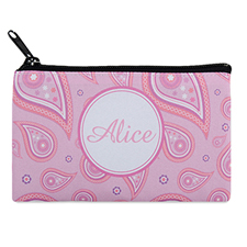 Pink Vintage Personalized Cosmetic Bag 4X7