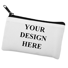Custom Imprint 3.5X6 Cosmetic Bag Black Zipper (Same Image)