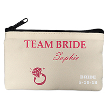 Wedding Ring Personalized Cosmetic Bag