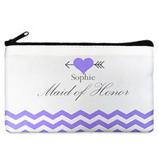 Plum Love Arrow Personalized Cosmetic Bag