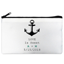 Anchor Personalized Cosmetic Bag Medium