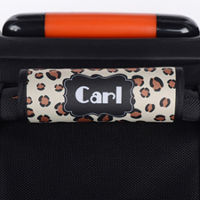 Leopard Personalized Luggage Handle Wrap