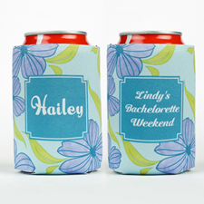 Watercolor Floral Personalized Can Cooler