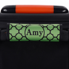 Green Clover Personalized Luggage Handle Wrap