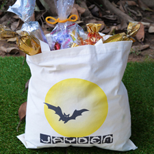 Bat Personalized Trick or Treat Bag