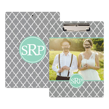 Grey Clover Photo Personalized Clipboard