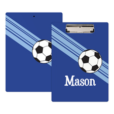 Royal Blue Soccer Coach  Personalized Clipboard