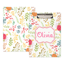 Watercolor Floral Personalized Clipboard