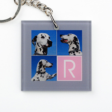 Instagram Collage Personalized Acrylic Square Keychain