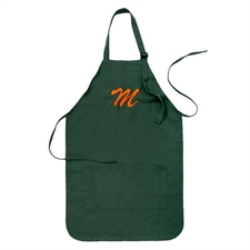 24 x 28 Personalized Embroidered Large Adult Apron, Forest