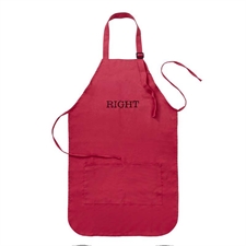 24 x 28 Personalized Embroidered Large Adult Apron, Red