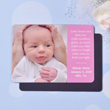 Personalized I Am A Girl Birth Announcement