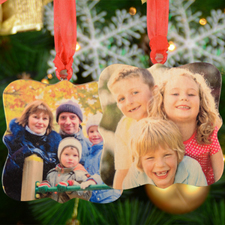 Personalized Wooden Photo Whimsical Ornament