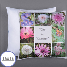 Personalized 8 Collage Photo Pillow 16