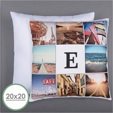 Instagram Personalized 8 Collage Photo Pillow 20X20  Cushion (No Insert) 