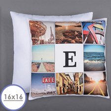 Instagram Personalized 8 Collage Photo Pillow 16